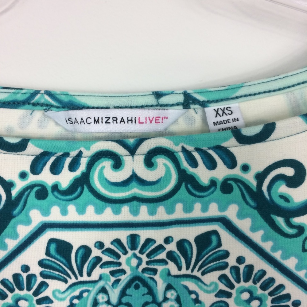 Isaac Mizrahi Live! Turquoise Kaleidoscope Dress - Picture 4 of 5
